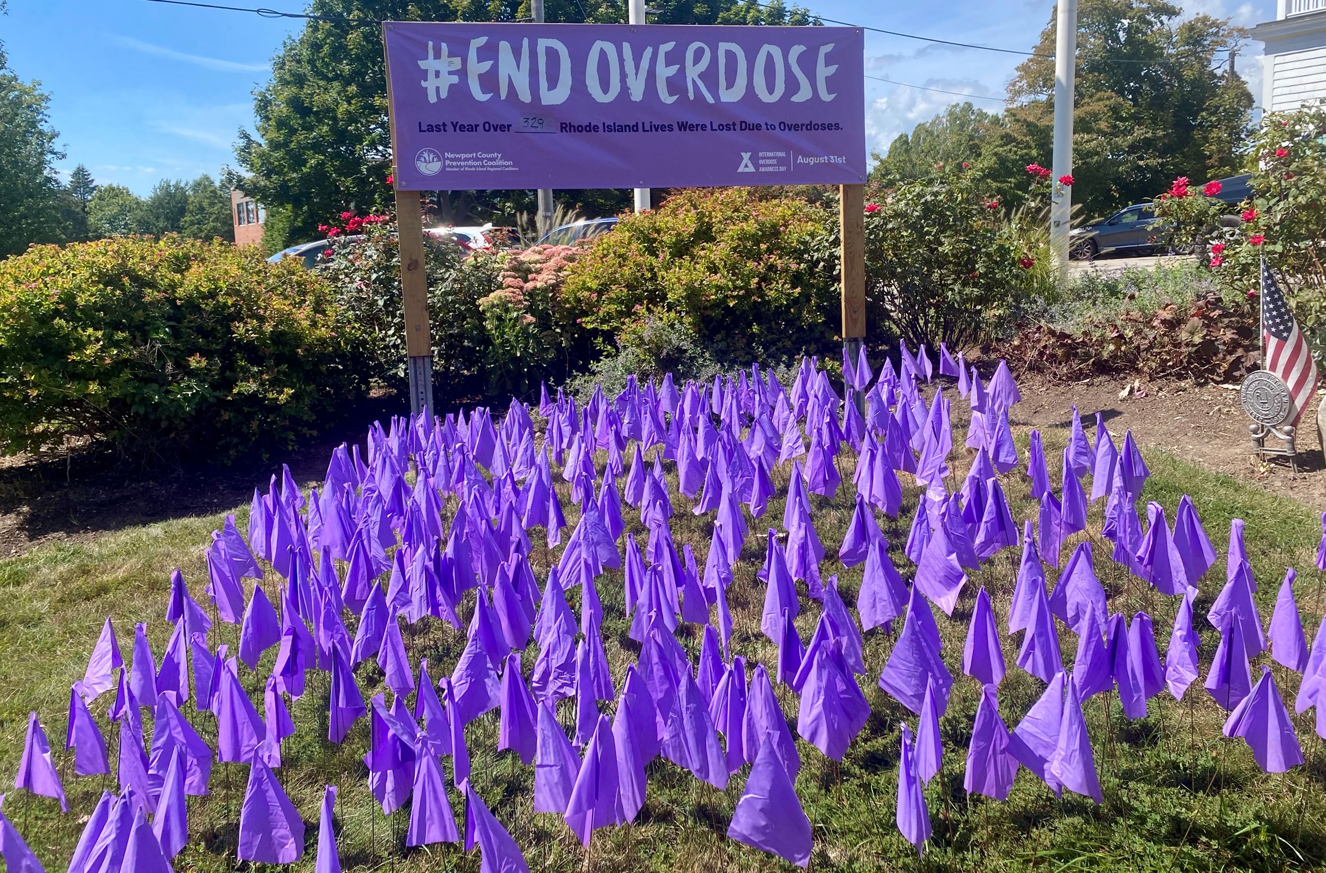 MPC End Overdose Display In Front Of Town Hall