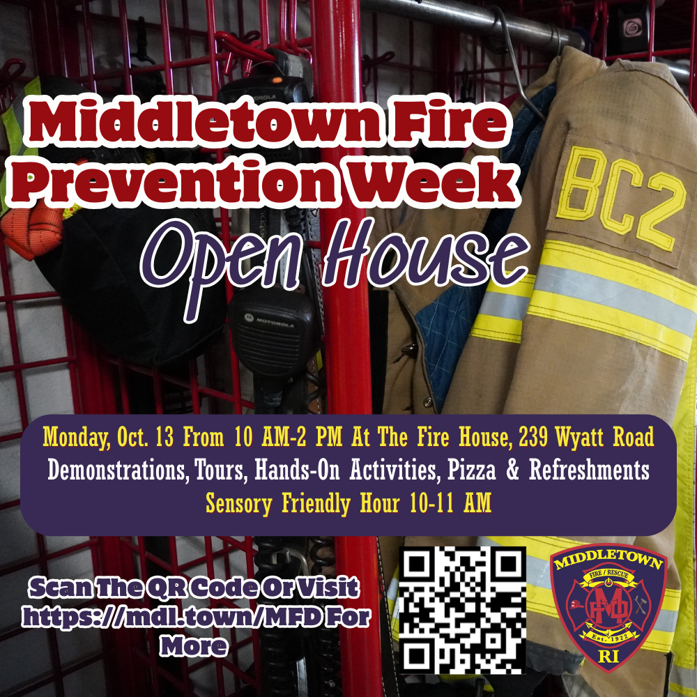 Middletown Fire Prevention Week Open House Graphic 101325