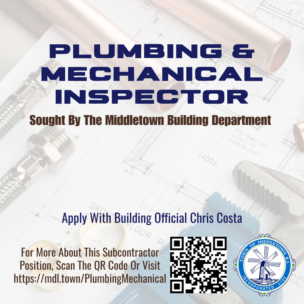 Plumbing & Mechanical Inspector Position Vacancy 121825