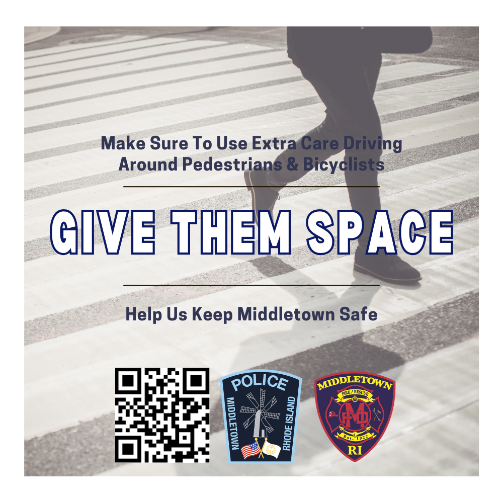 Pedestrian & Bicycle Safety Person Walking In Crosswalk