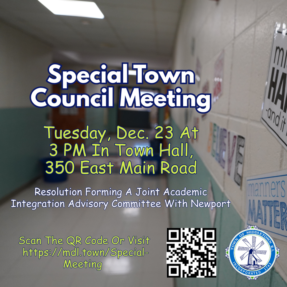 Special Meeting Town Council School Hallway Regionalization