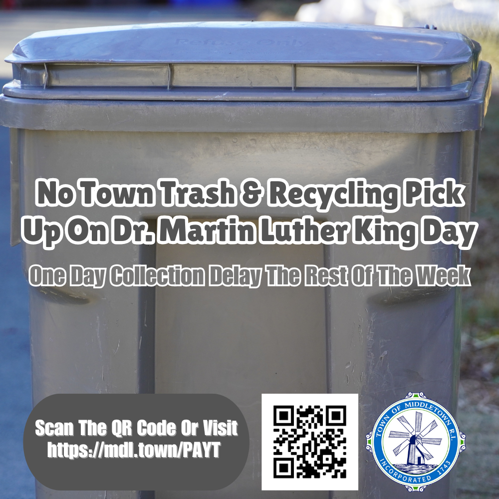 Trash & Recycling Delay MLK Day Gray Bin 11626