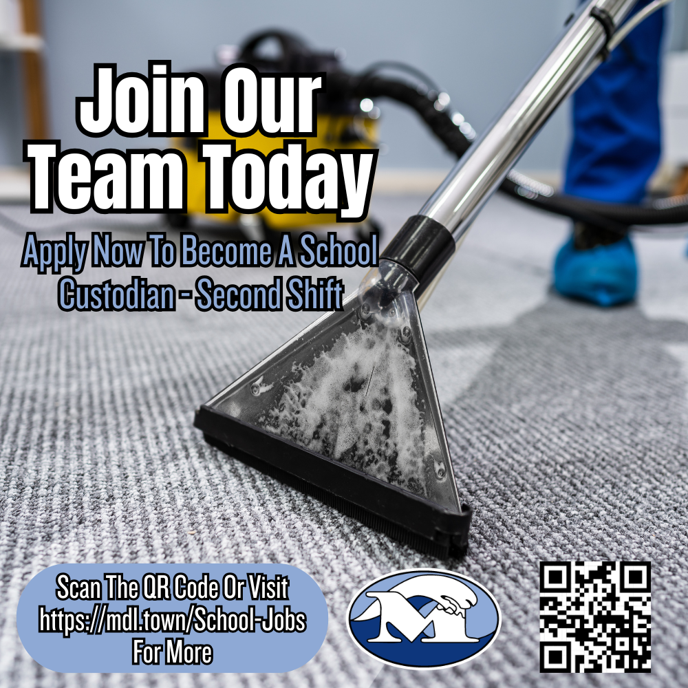 Second Shift School Custodian Graphic Cleaning Carpet