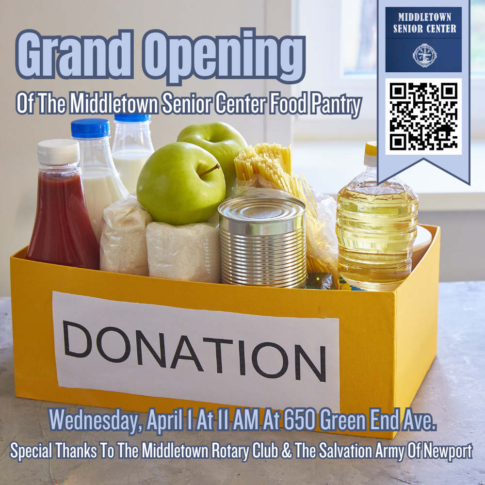 Grand Opening Of Middletown Senior Center Food Pantry Graphic