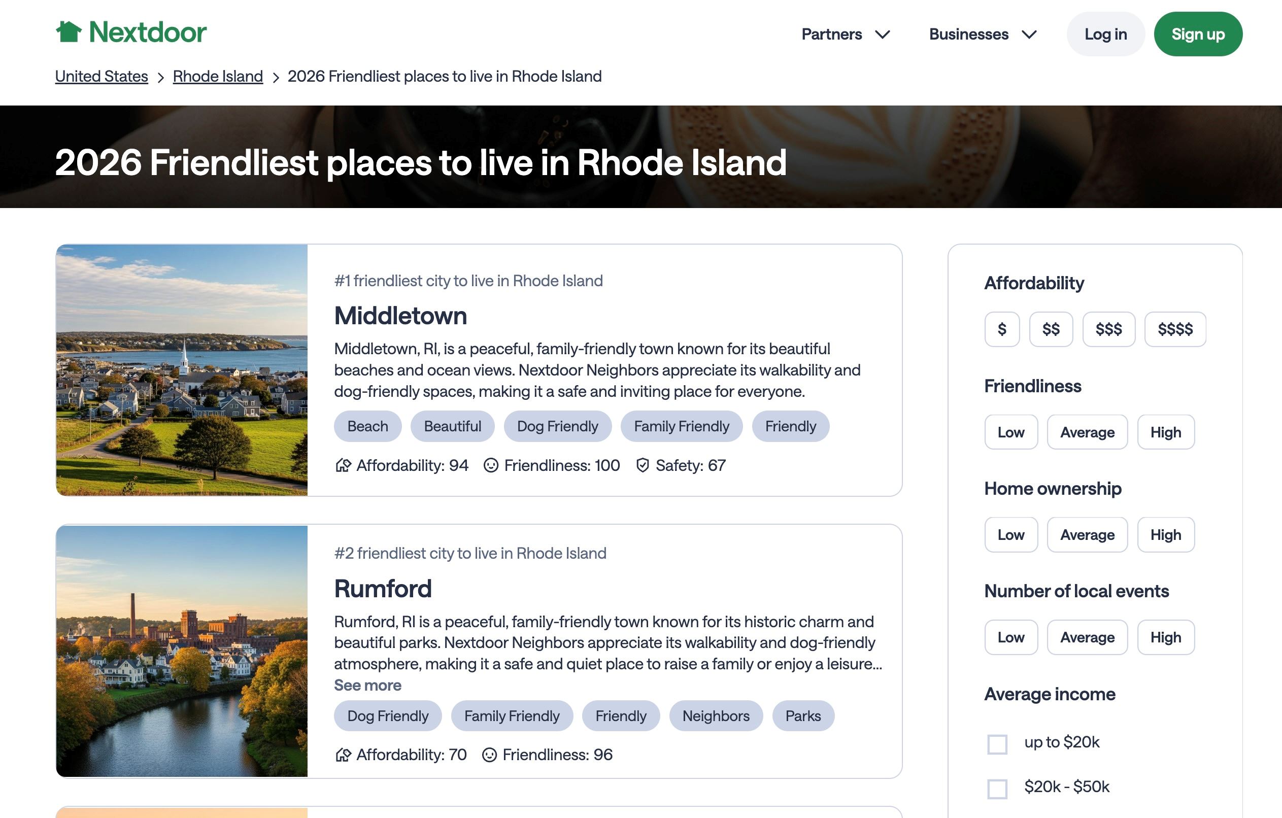 Nextdoor Friendliest Town In Rhode Island
