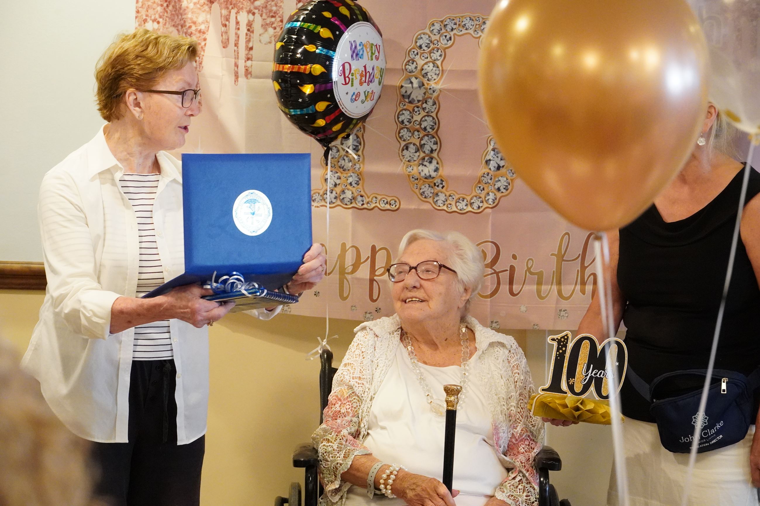 Prucia Francis 100th Birthday Party John Clarke Senior Living Photo 3