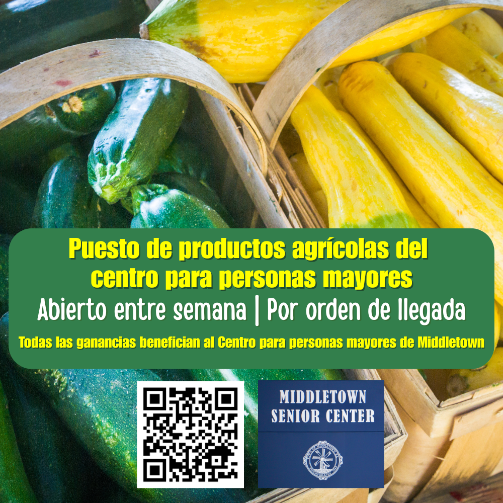 Senior Center Farm Stand Graphic Zucchini And Squash 73125 Spanish