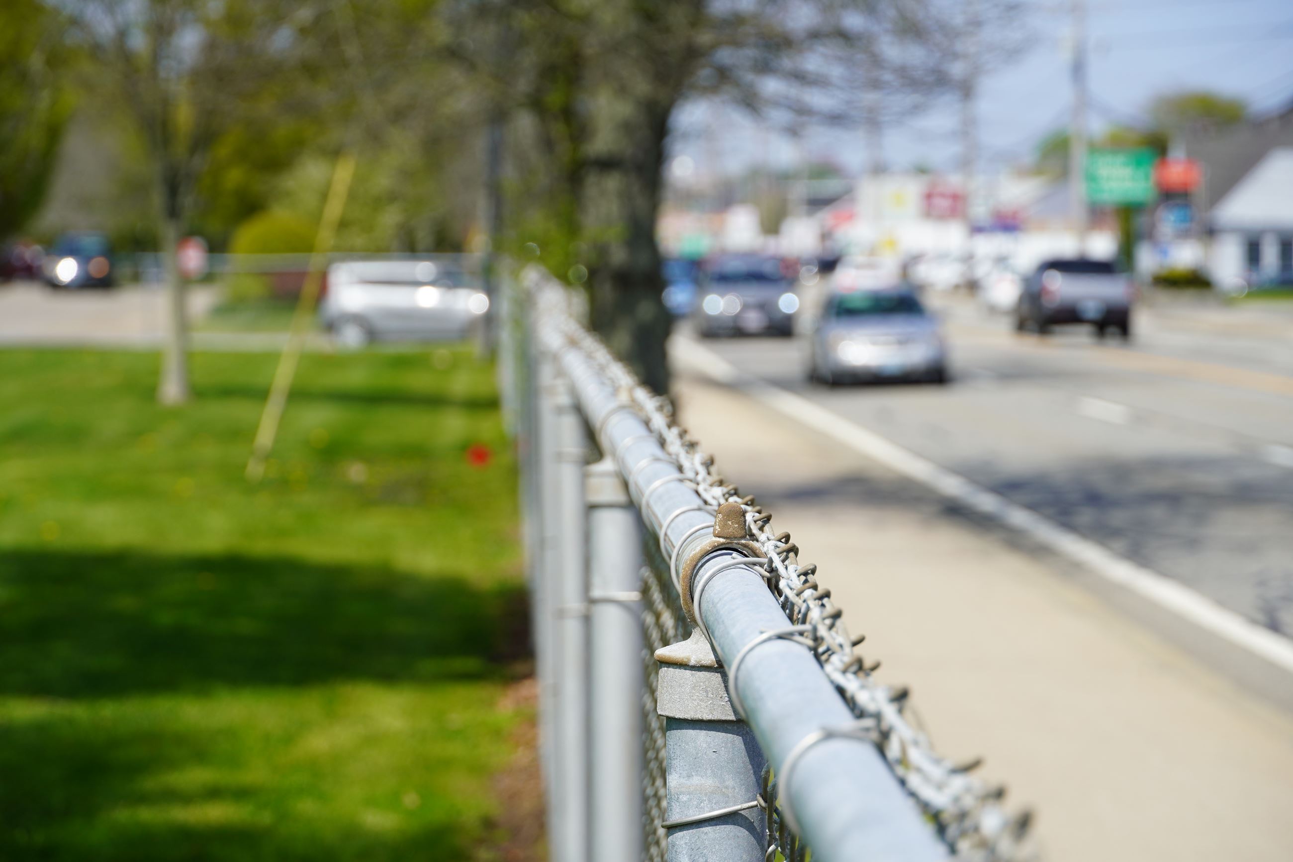 Middletown Center Photo Fence Line Along West Main Road Recreational Complex