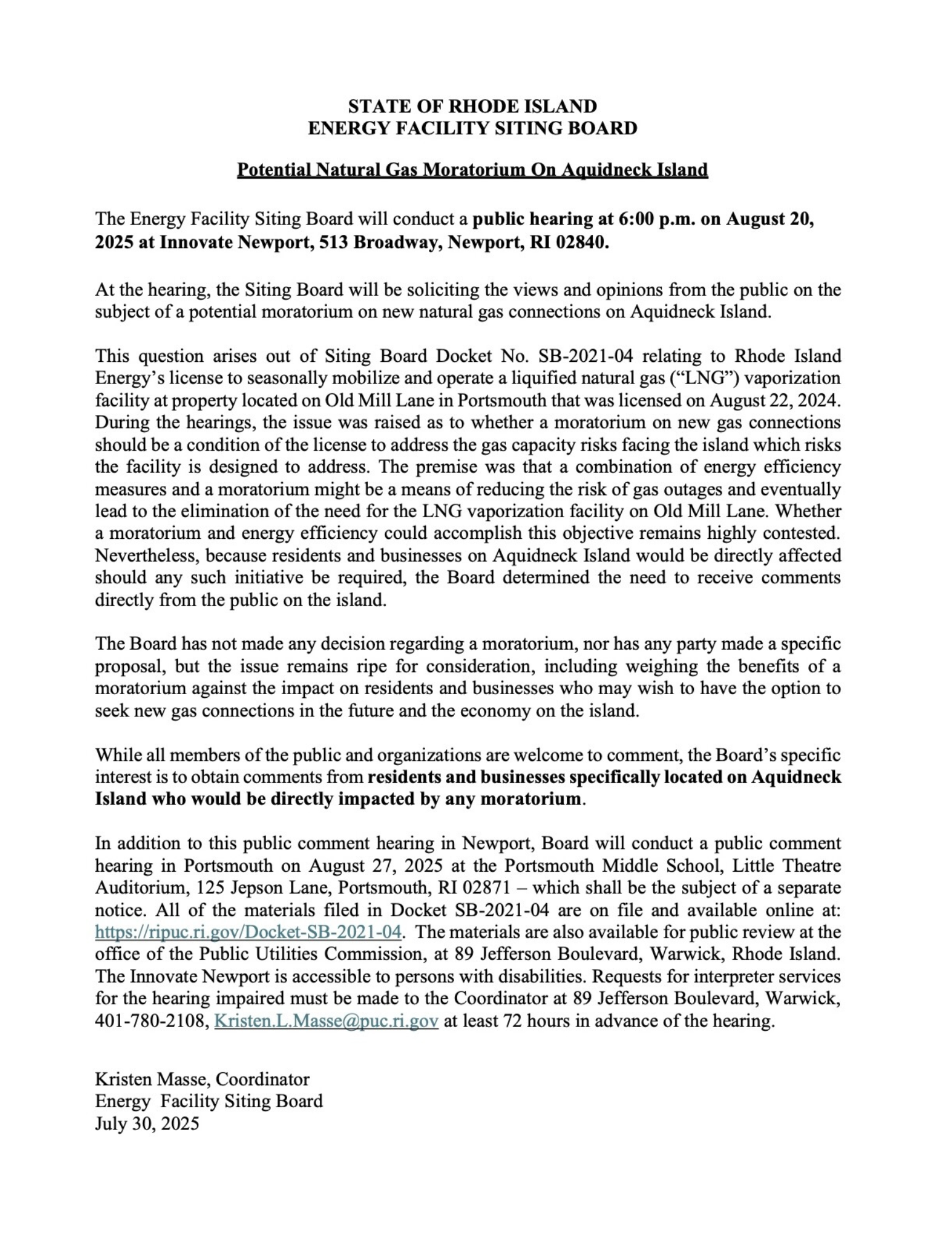 LNG Proposed Moratorium 82025