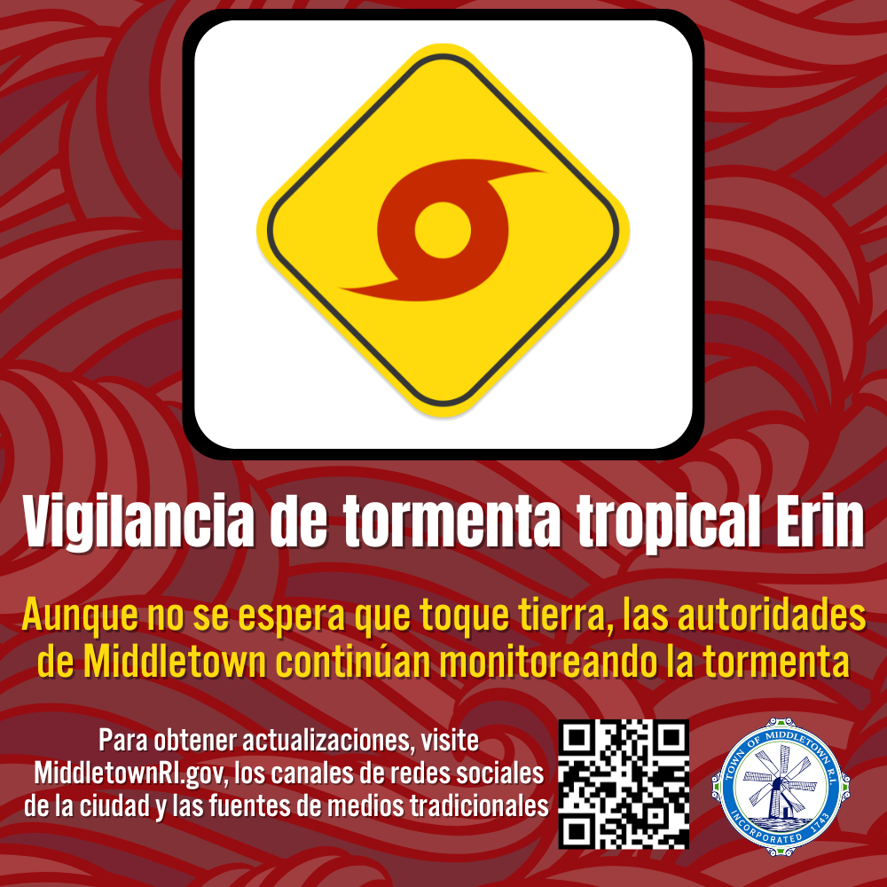 Tropical Storm Erin Monitoring Graphic 81925 Spanish