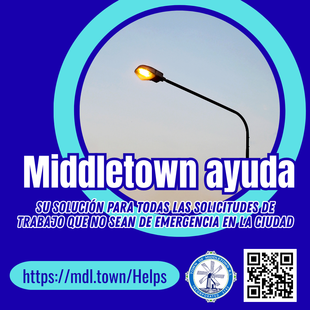Middletown Helps Streetlight In Blue Graphic 82225 Spanish