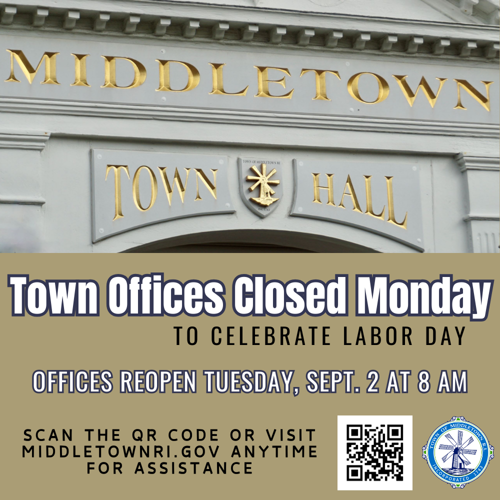 Labor Day Town Offices Closed Graphic