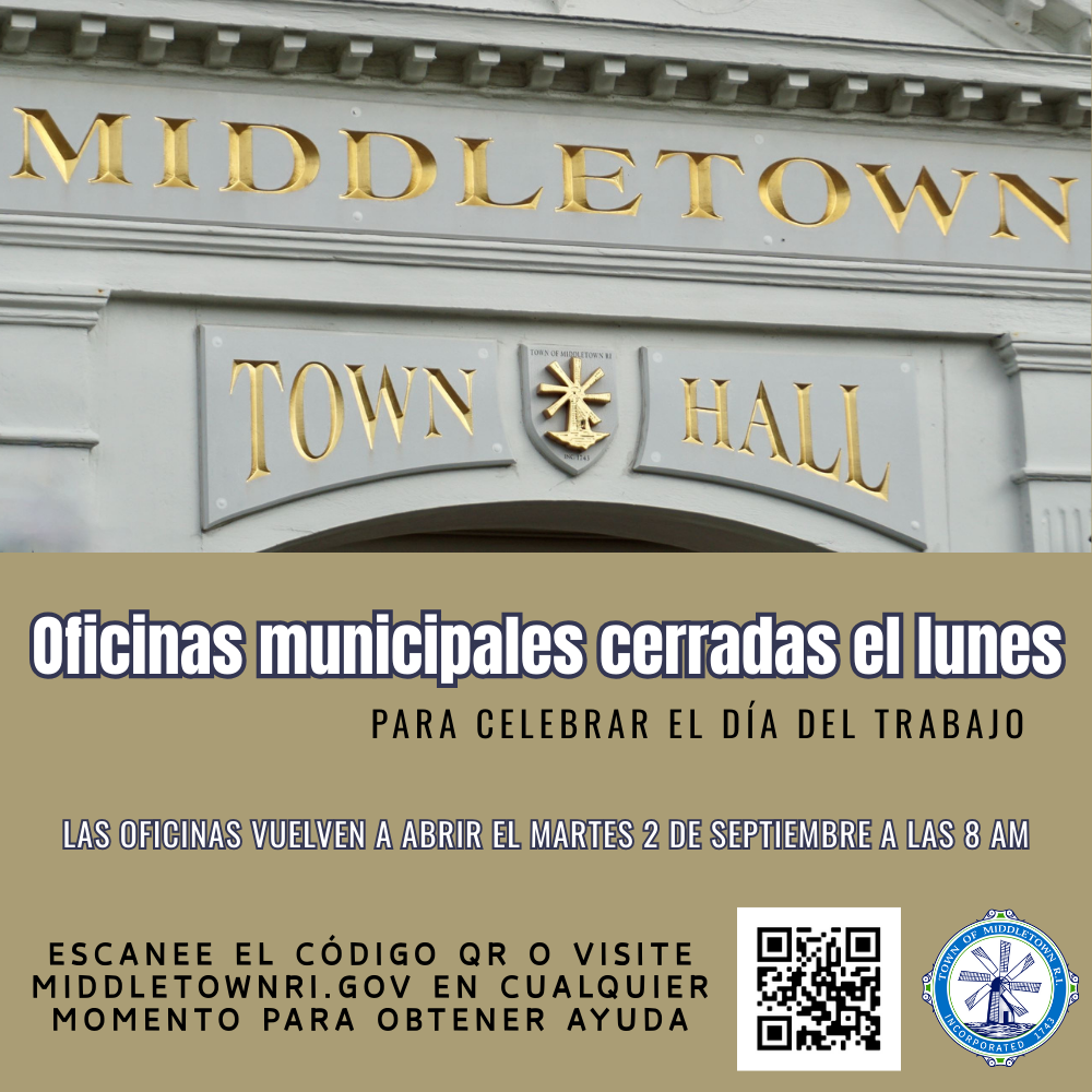 Labor Day Town Offices Closed Graphic Spanish