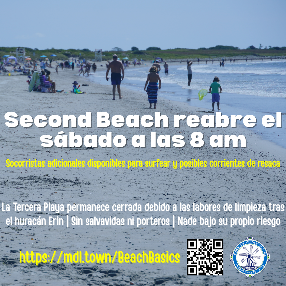 Second Beach Reopens Saturday At 8 AM Graphic Spanish