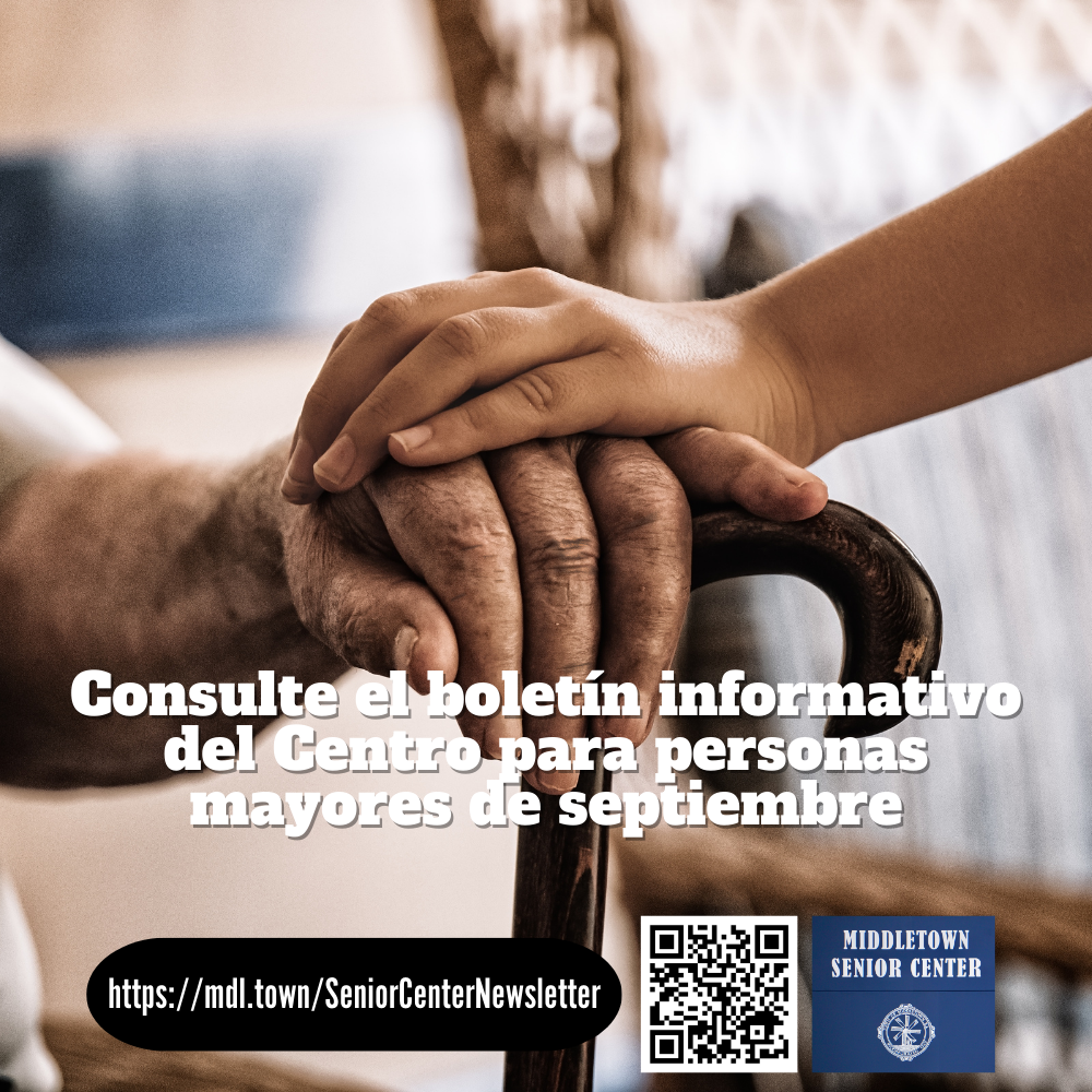 September 2025 Middletown Senior Center Newsletter Spanish