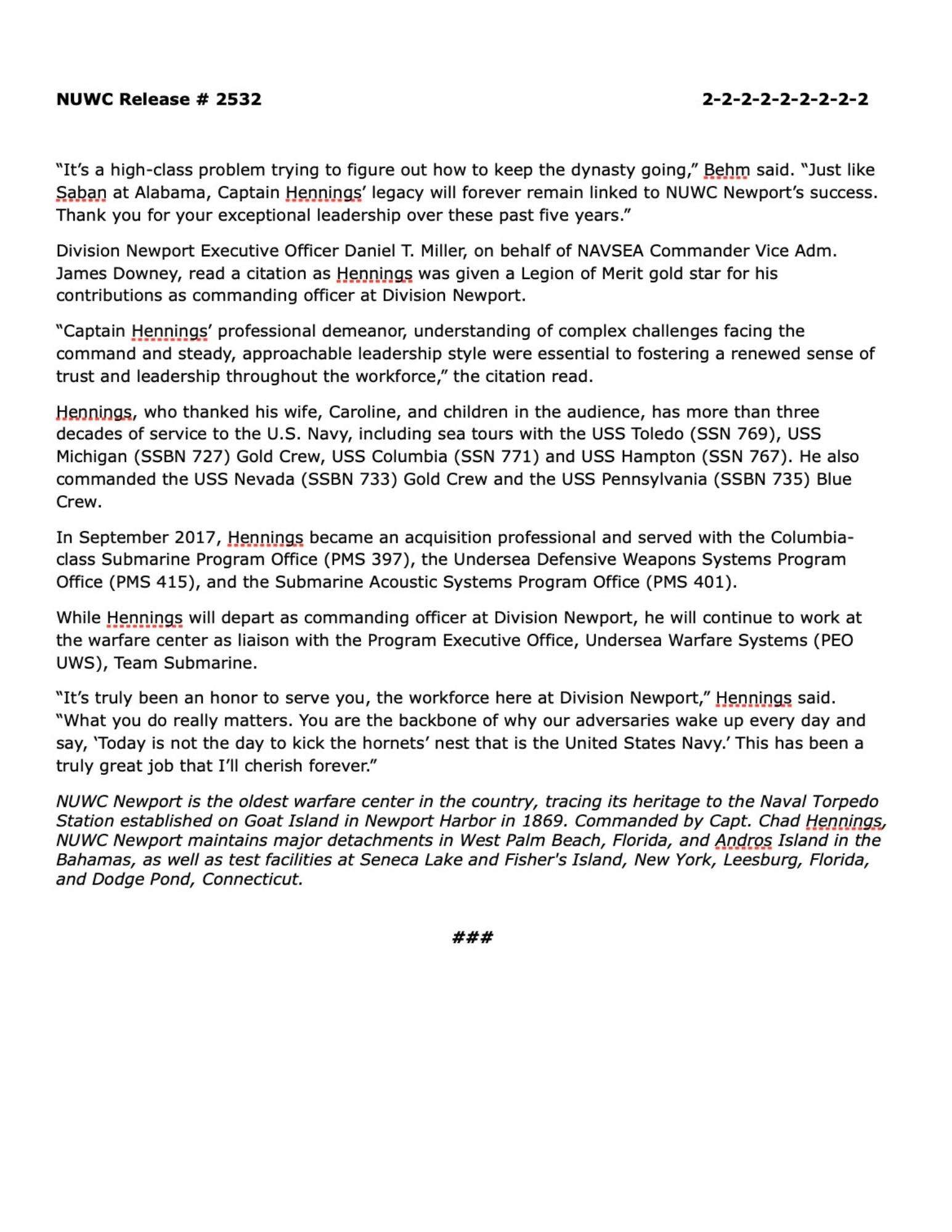 Naval Station Newport Change Of Command 9325 2