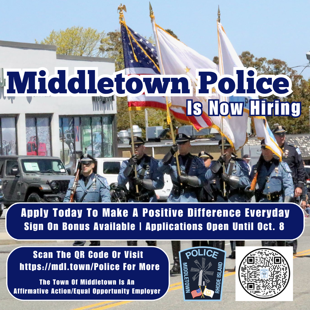 Middletown Police Jobs Graphic Officers Walking In Parade 10825