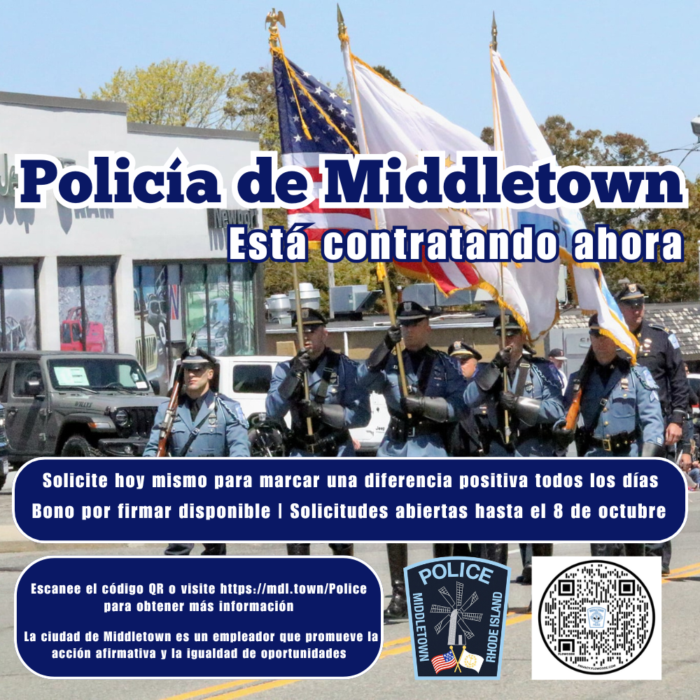 Middletown Police Jobs Graphic Officers Walking In Parade 10825 Spanish