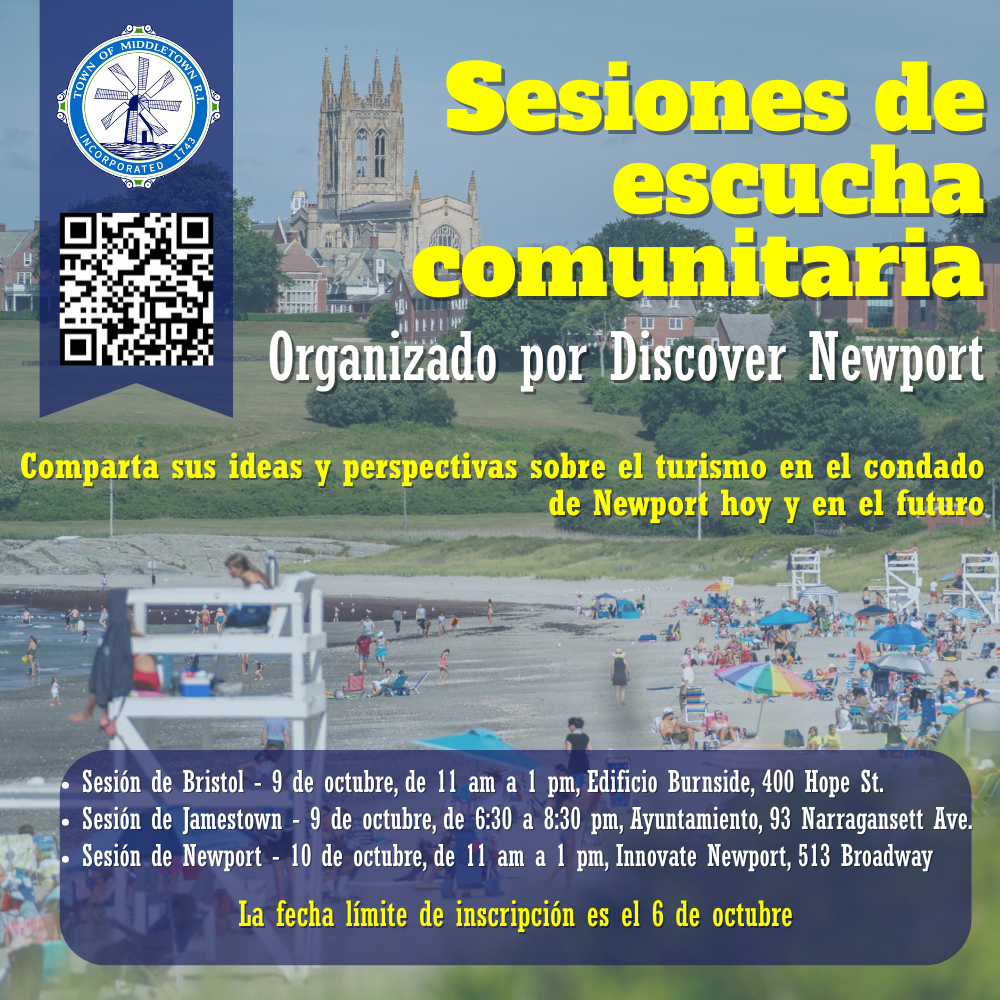Community Listening Session By Discover Newport Graphic Second Beach Spanish