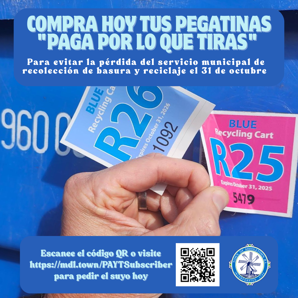 Pay As You Throw Reminder Graphic For 2026 Stickers 101025 Spanish