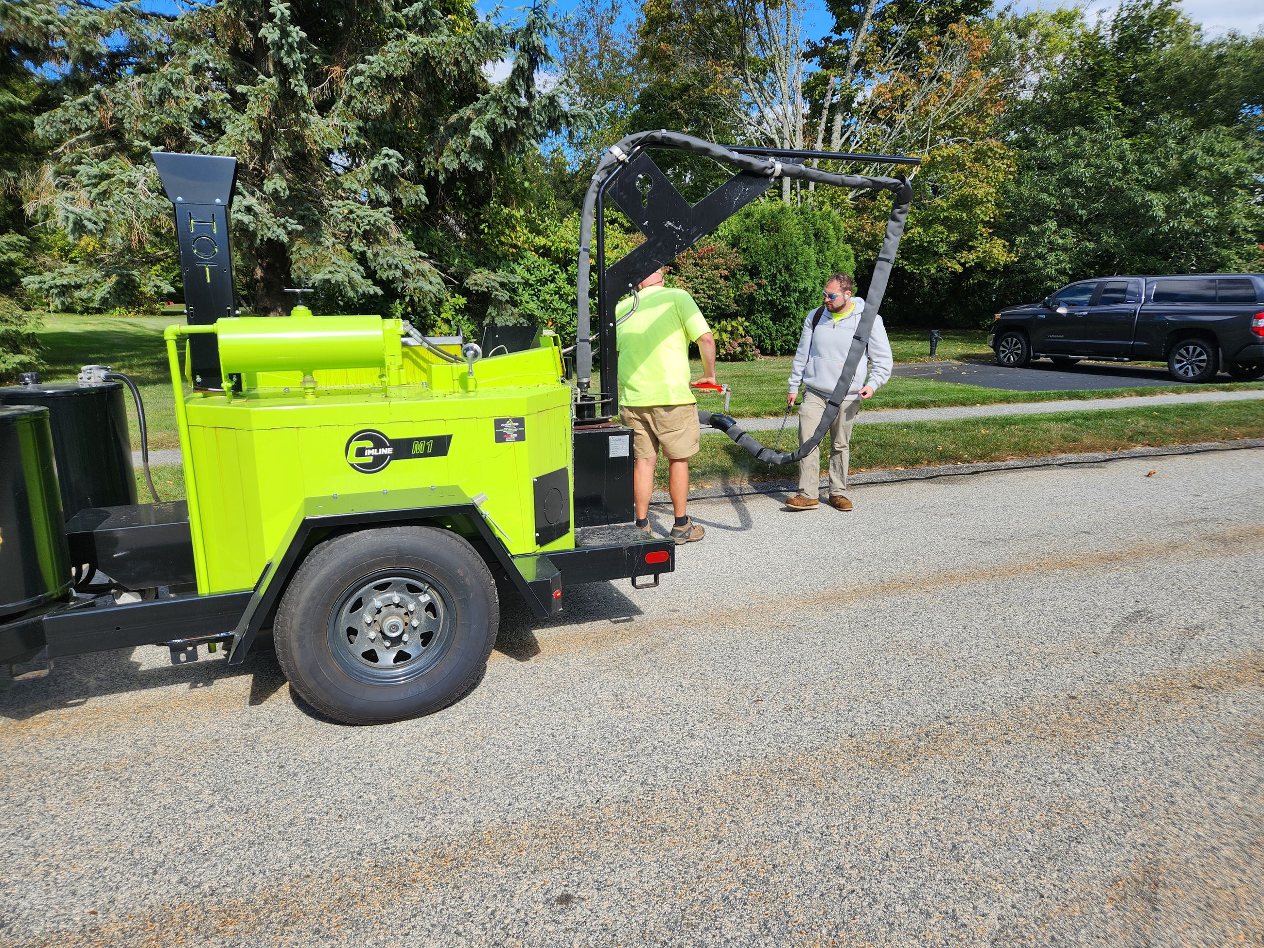 Crack Sealing Area Roads To Prevent Damage 2