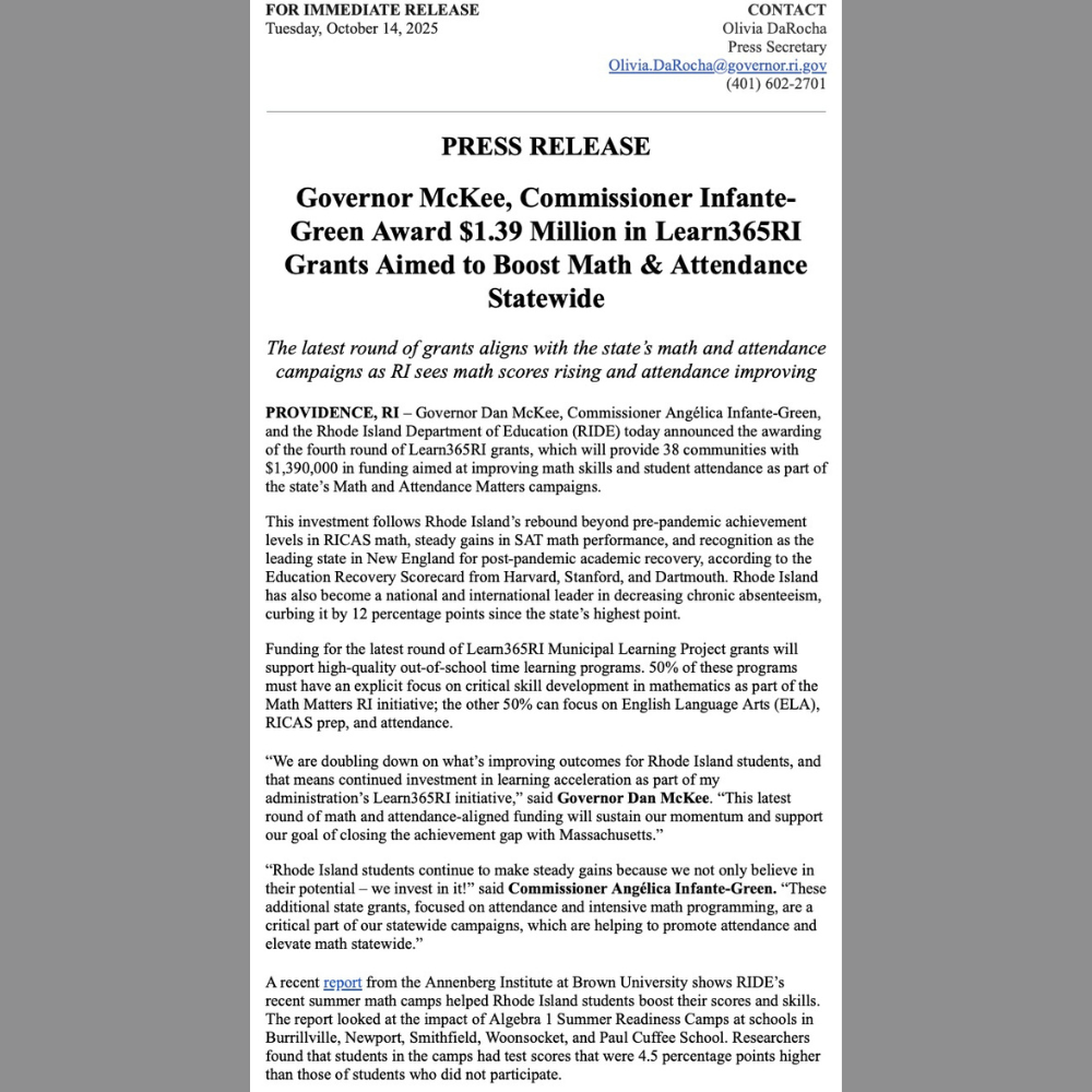 20K In State Learn365RI Money Announcement Page 1 