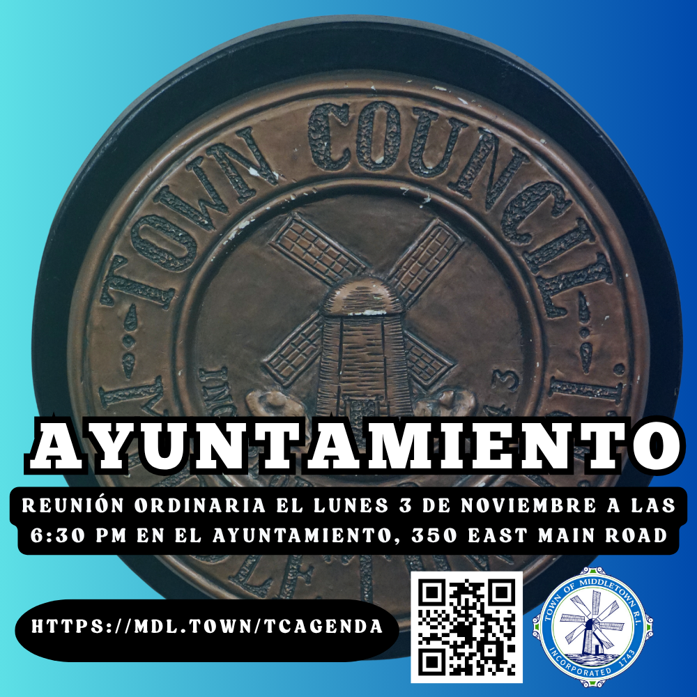 Town Council Advance Graphic For 11325 Meeting Town Council Seal With Fade Blue Spanish