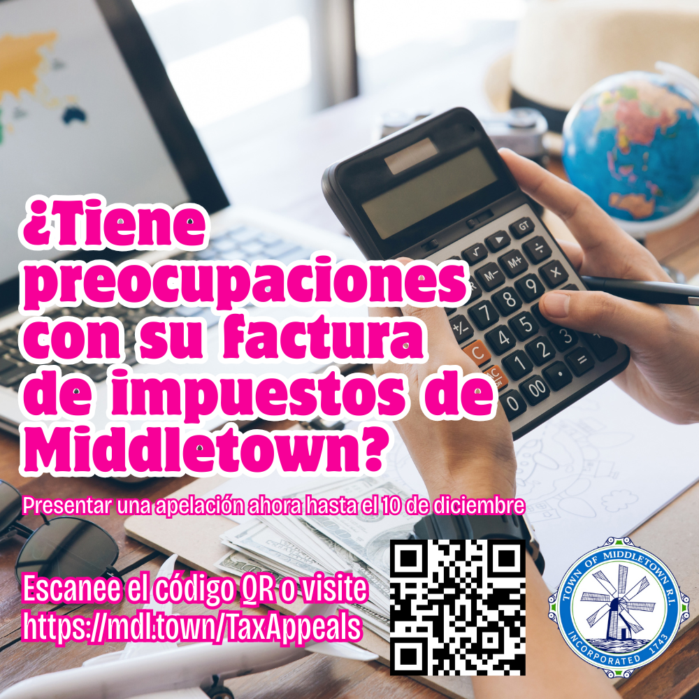 Tax Appeal Graphic Calculator Bold Pink Text Spanish