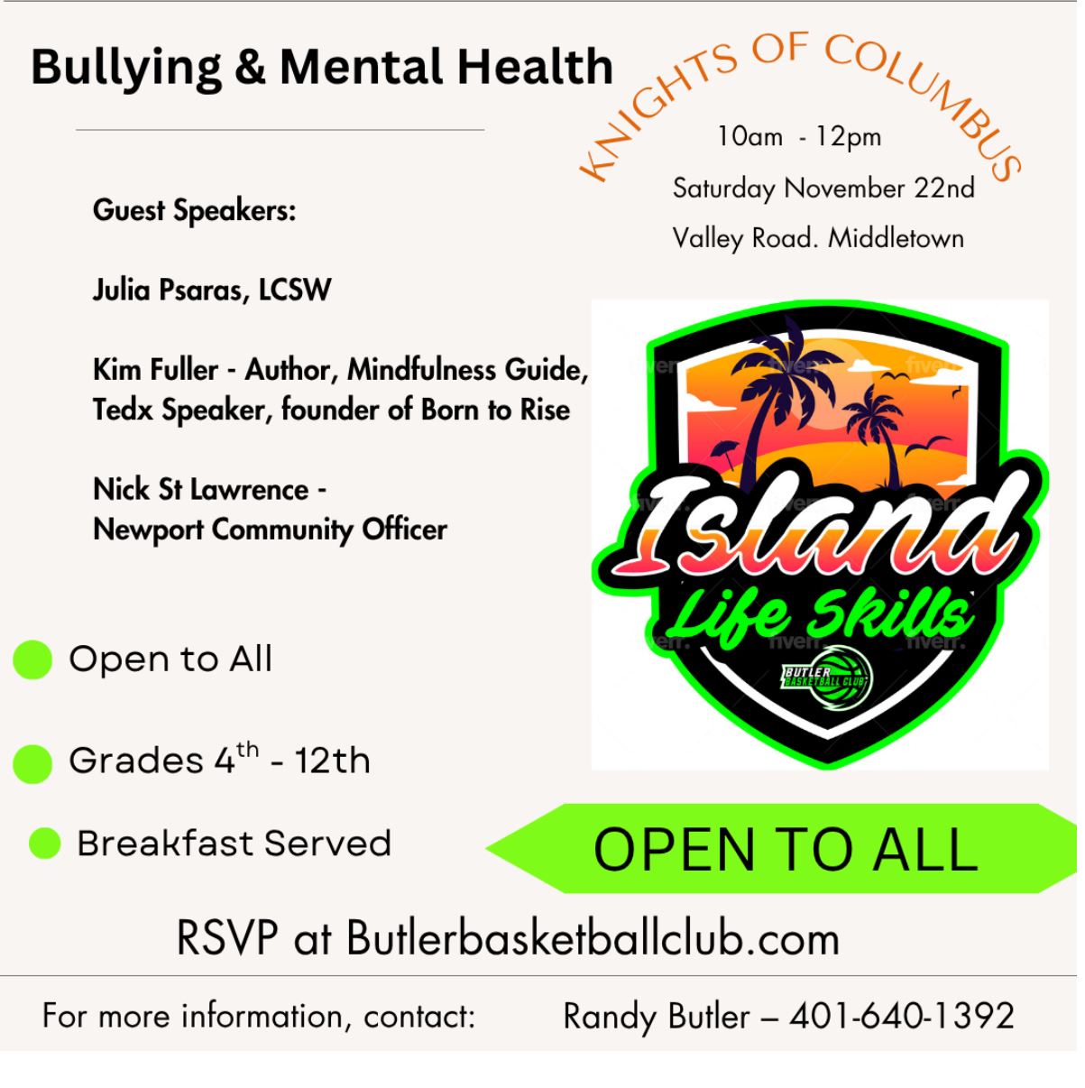 Bullying And Mental Health Seminar By Island Life Skills 112225