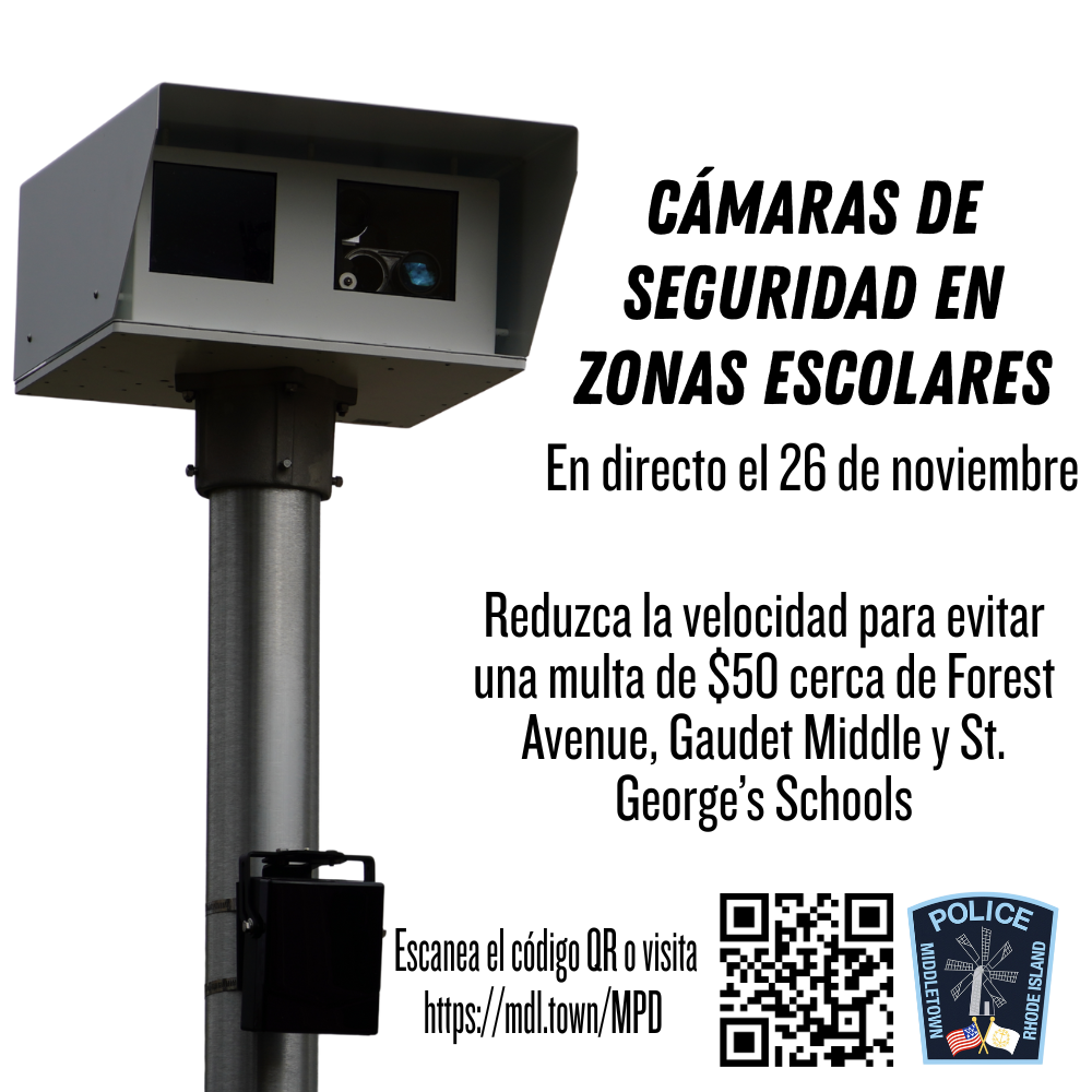 School Zone Safety Cameras Standalone Camera Spanish 