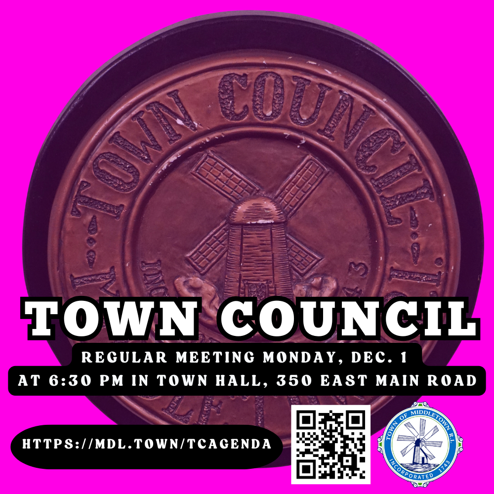 Town Council Meeting Advance Graphic 12125 Hot Pink With Council Logo