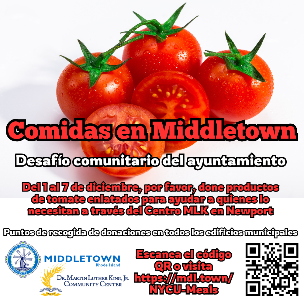 Middletown Meals Town Council Community Challenge Tomato Products With Bright Red Tomatoes Spanish