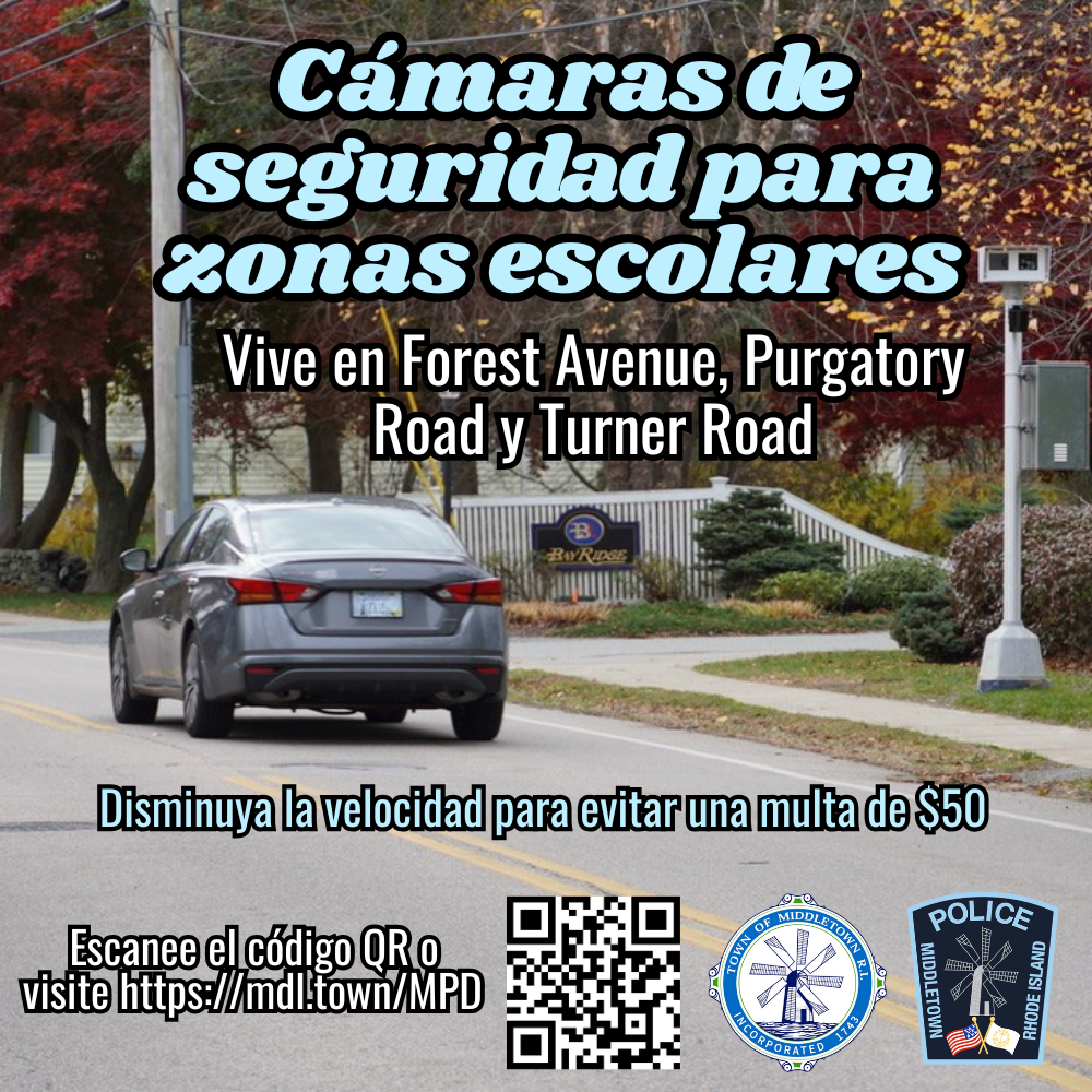 School Zone Safety Cameras Reminder 1726 Car Passing Bay Ridge Spanish