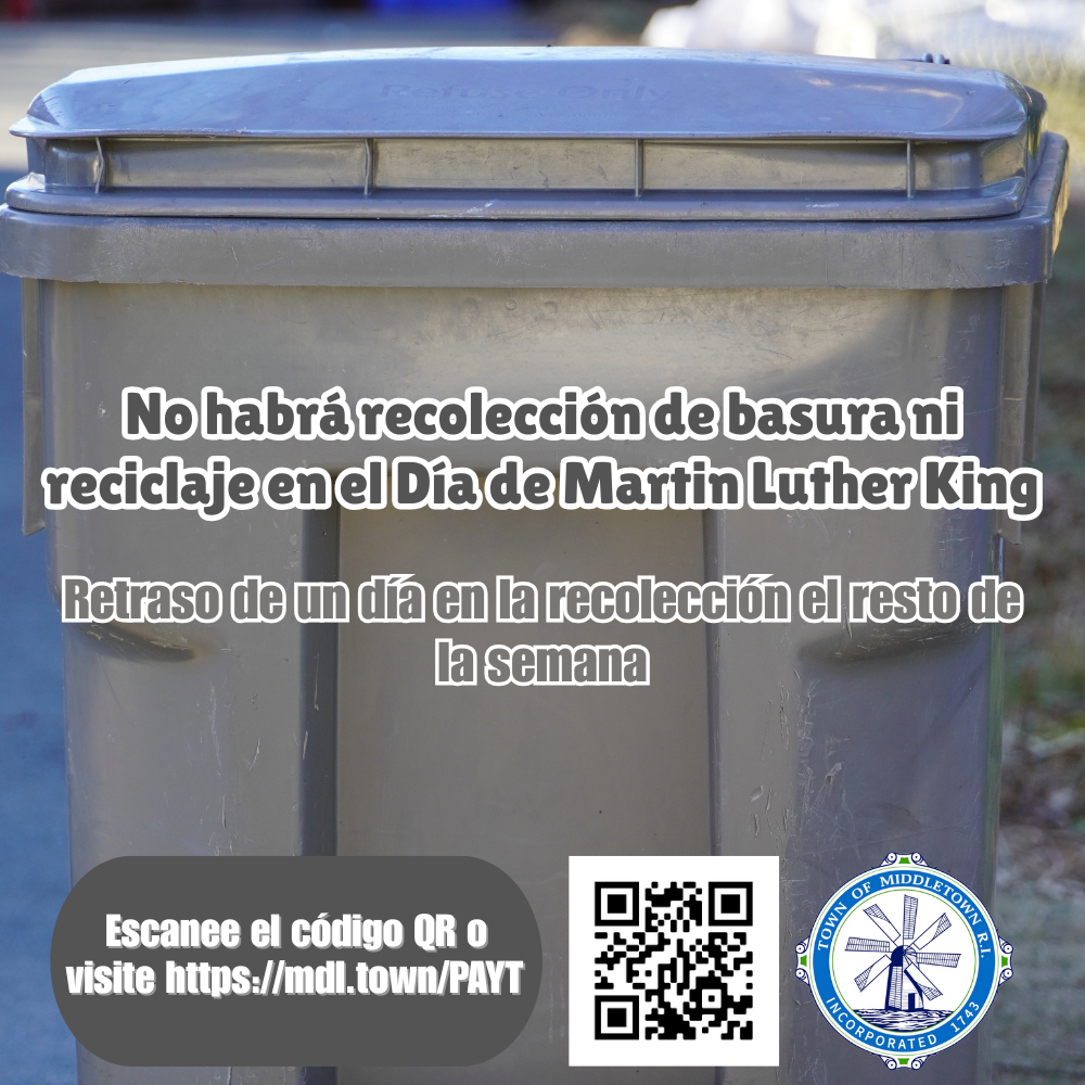 Trash & Recycling Delay MLK Day Gray Bin 11626 Spanish
