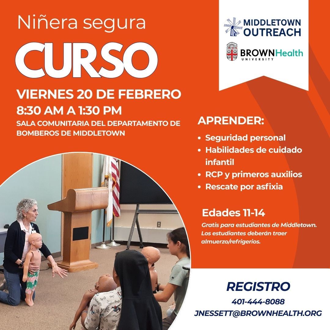 Safe Sitter English Orange With White Lettering Spanish