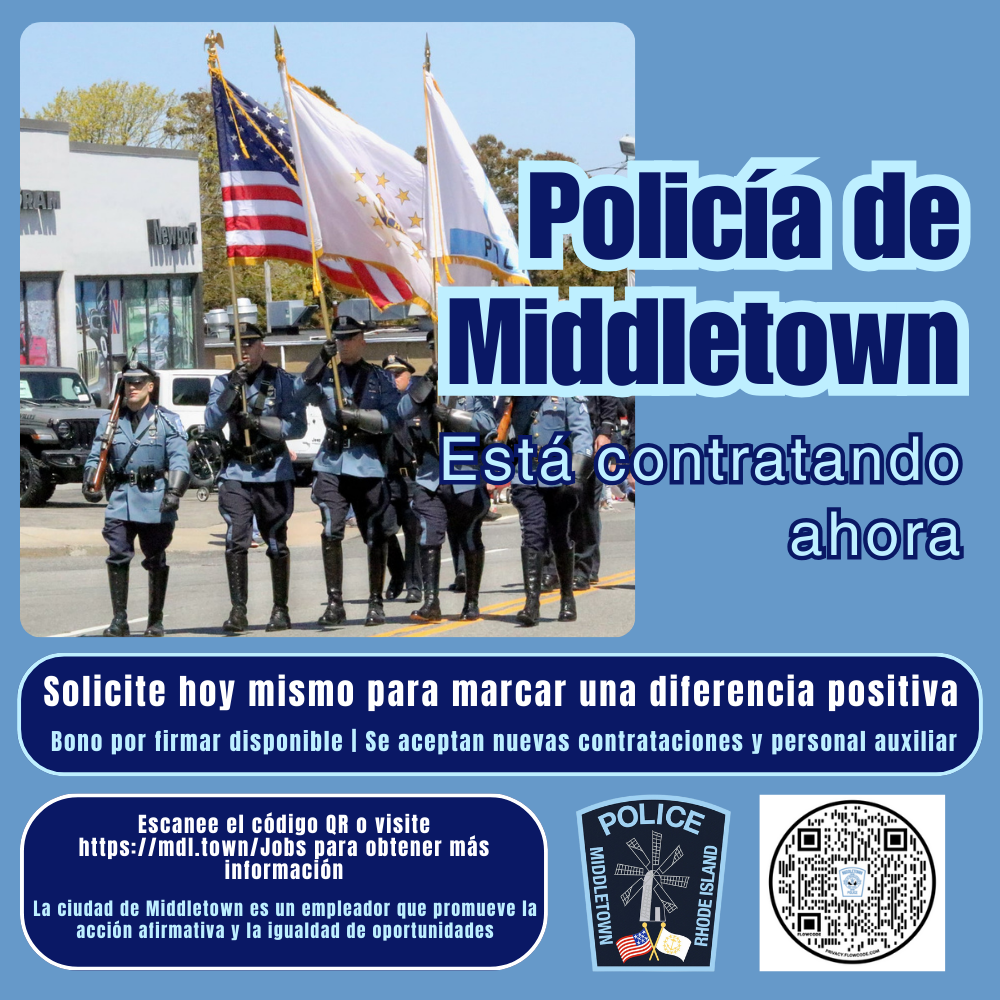 Middletown Police Job Openings Graphic 12826 Spanish