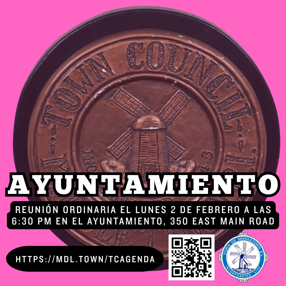 Town Council Regular Meeting Graphic 2226 Pink Spanish
