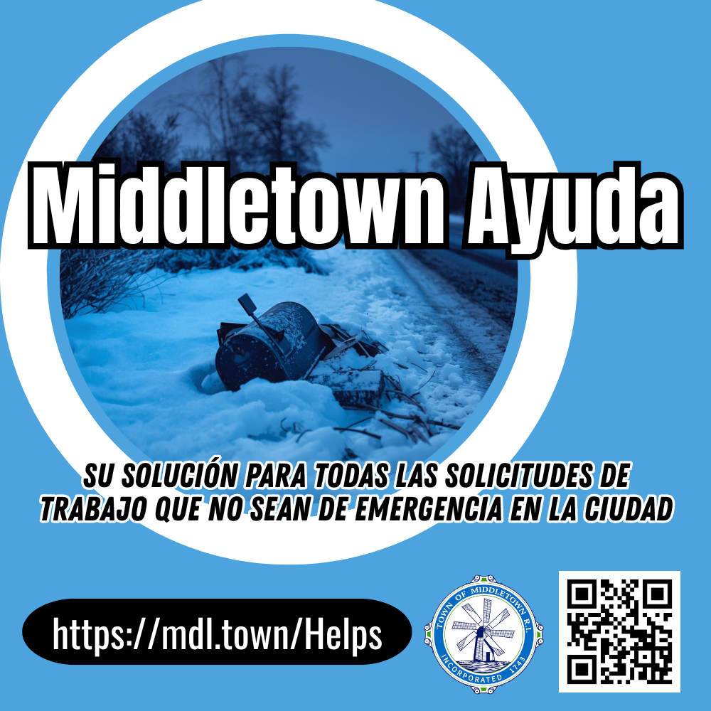 Middletown Helps Light Blue Graphic With Damaged Mailbox 2226 Spanish