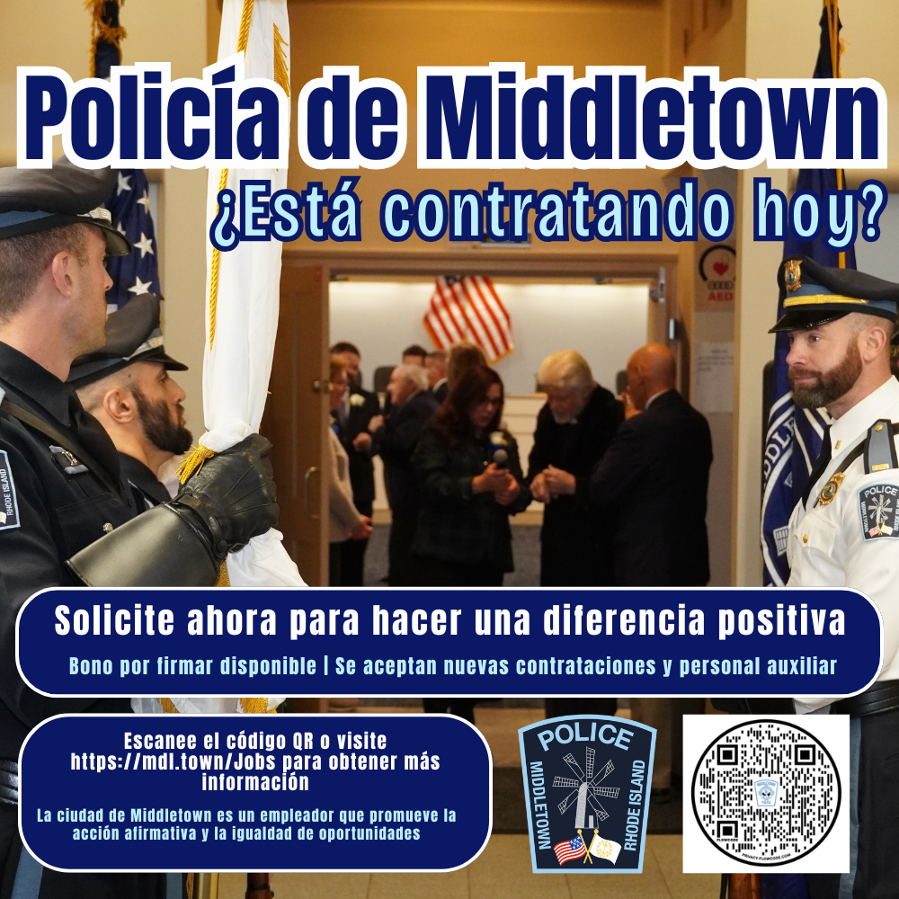 Middletown Police Hiring Standing Outside Council Chambers 2926 Spanish