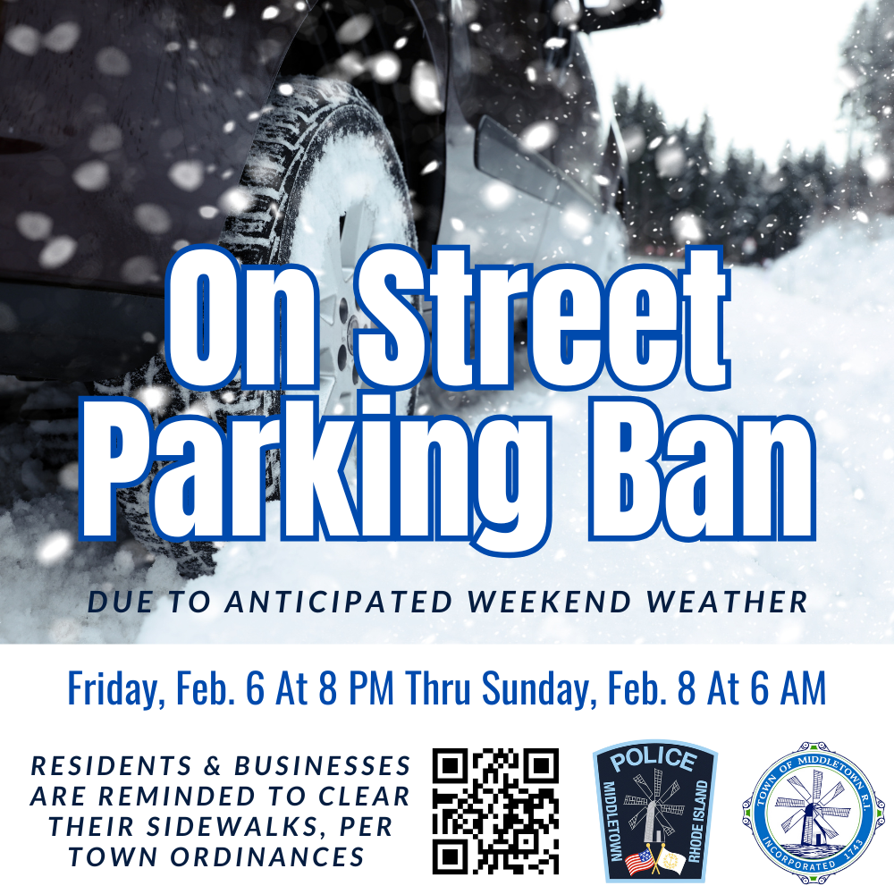 On Street Parking Ban Graphic Snowy Tire Cutting Through The Weather