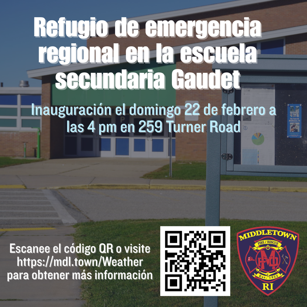 Regional Emergency Shelter At Gaudet Middle School Open For Winter Storm Hernando Graphic Spanish
