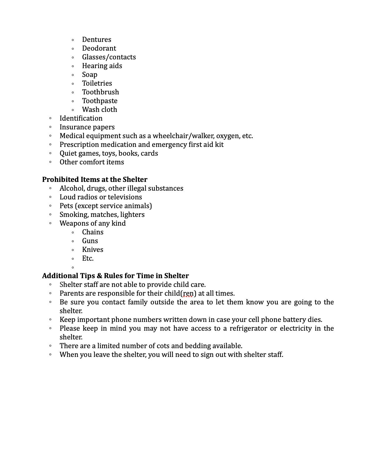 Regional Emergency Shelter At Gaudet Middle School Open For Winter Storm Hernando Rules Robert McCal