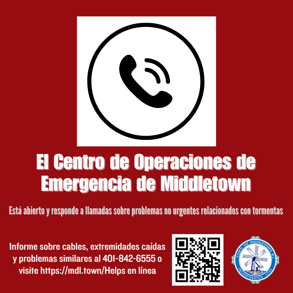 Middletown Emergency Operations Center Is Open For Hernando Red With Phone Spanish
