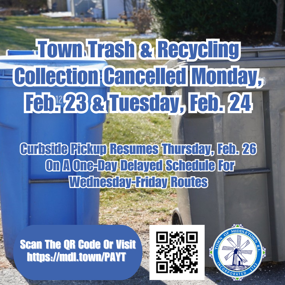 PAYT Cancelled For Wednesday 22526 Blue And Gray Bins