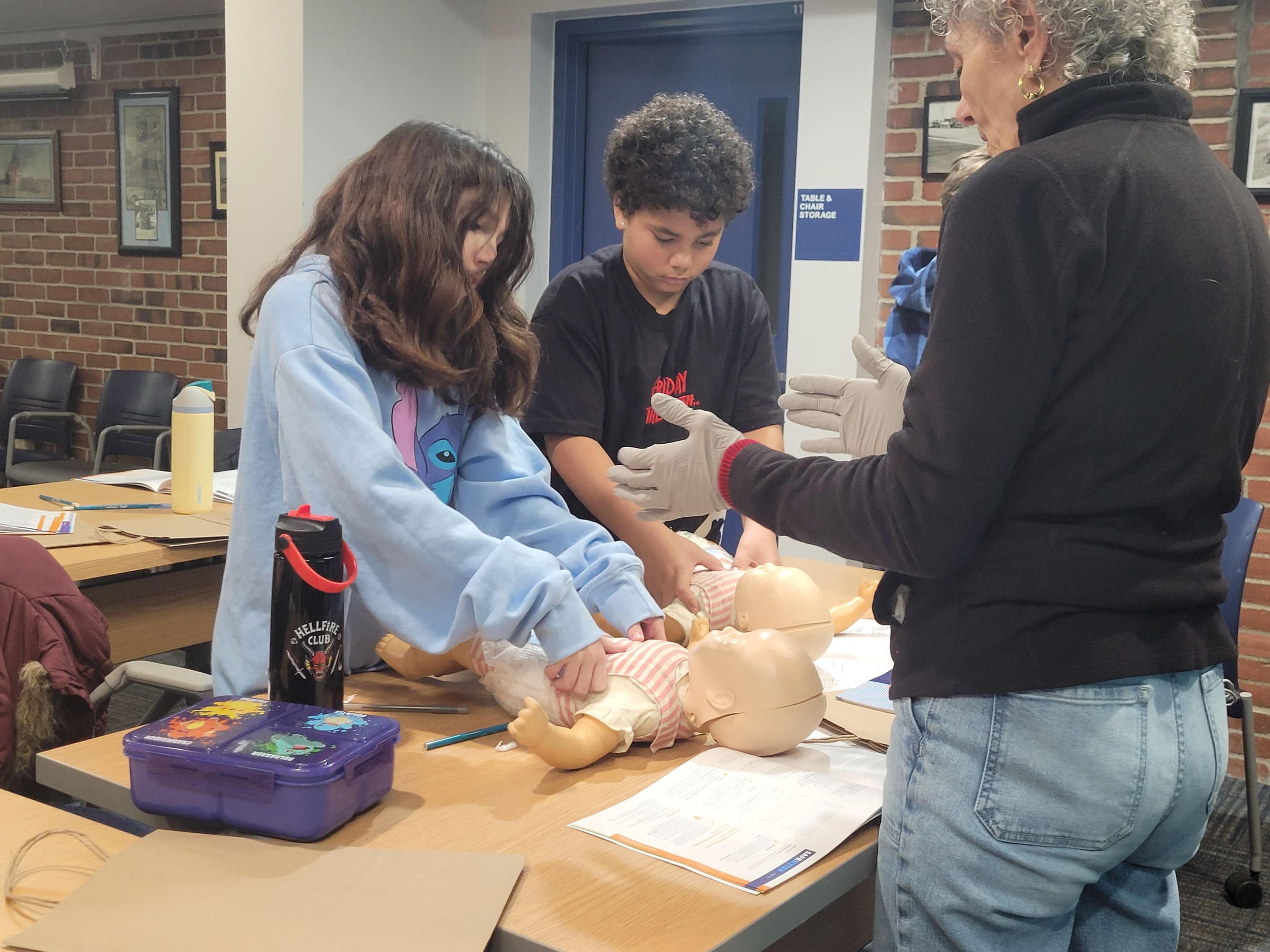 Safe Sitter Course Student CPR Photo
