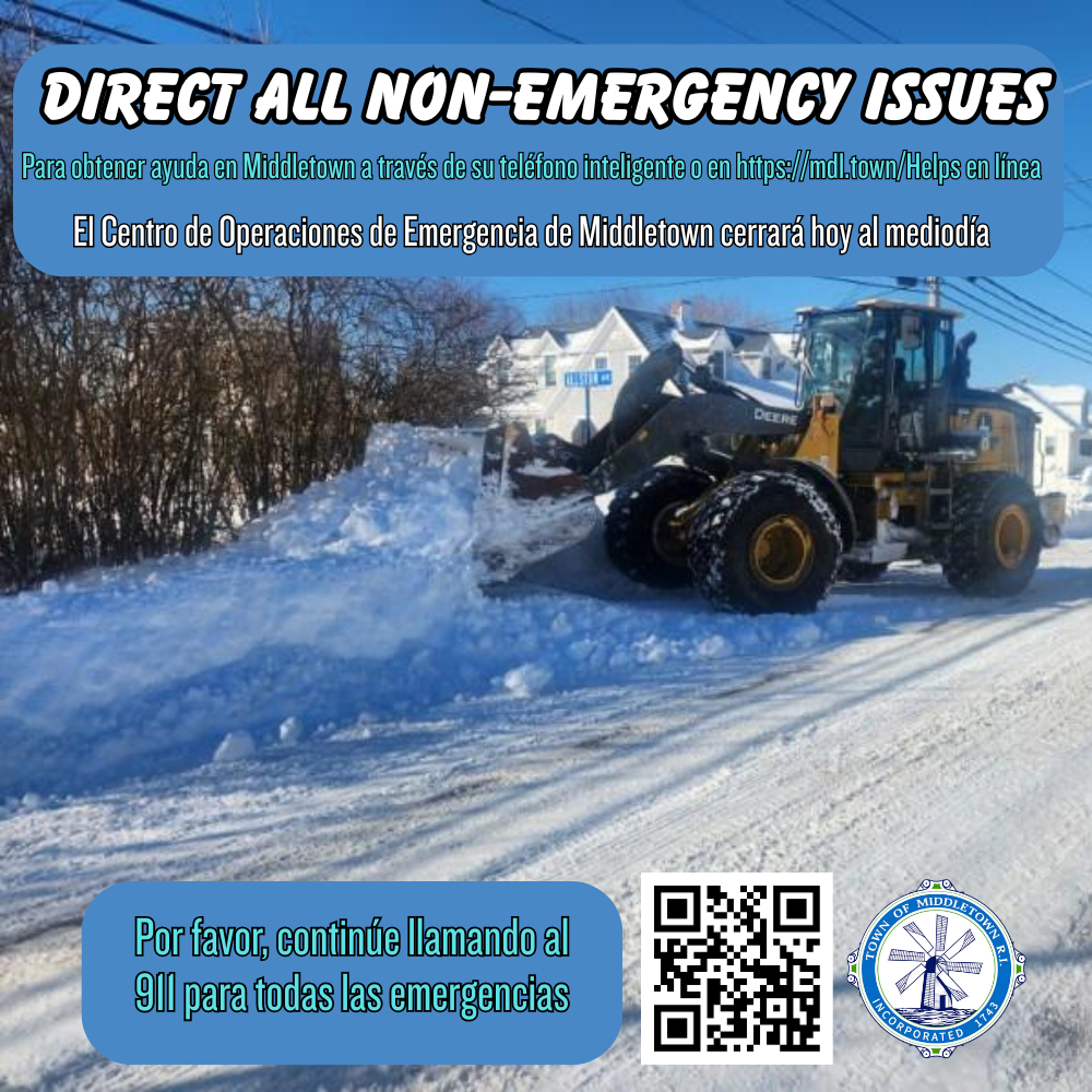 Middletown Helps For Winter Storm Hernando EOC Closing Graphic Spanish