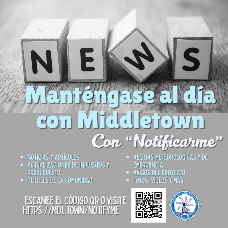 Notify Me Black & White Blocks Spanish