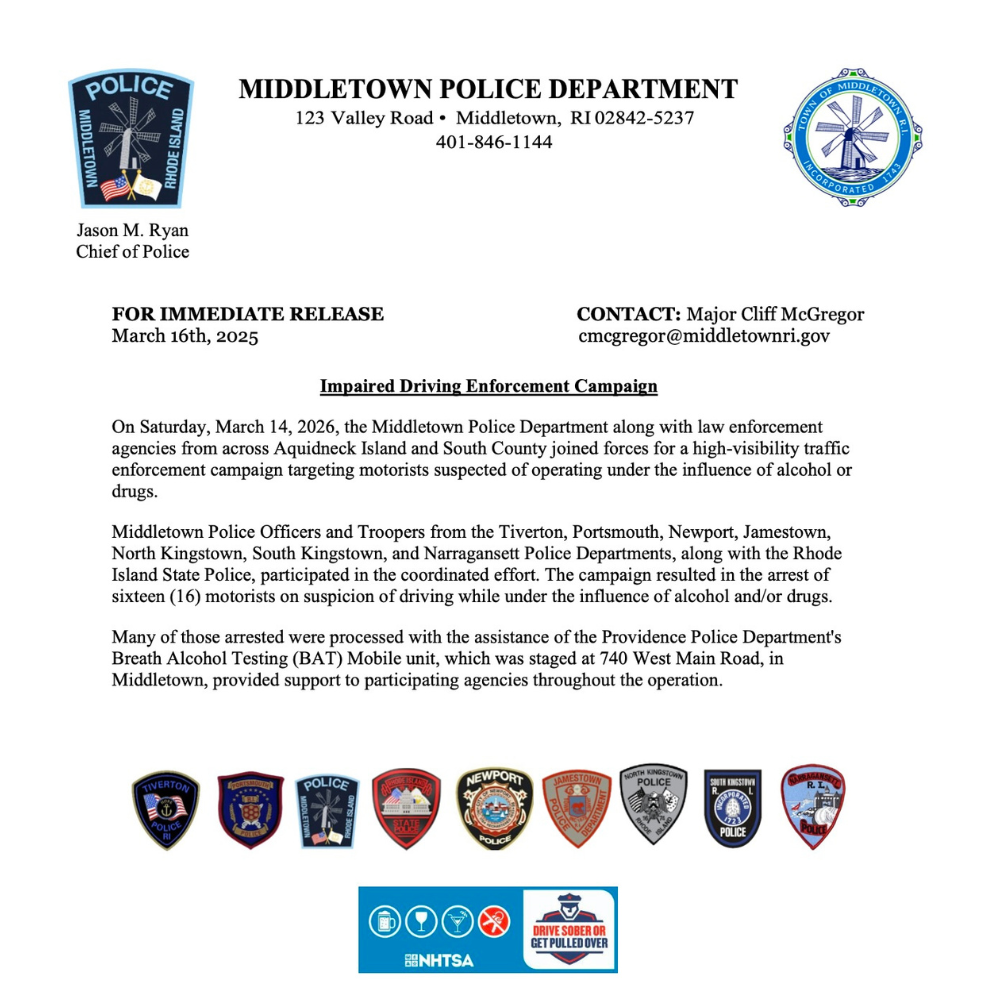 DUI Campaign Announcement 31626