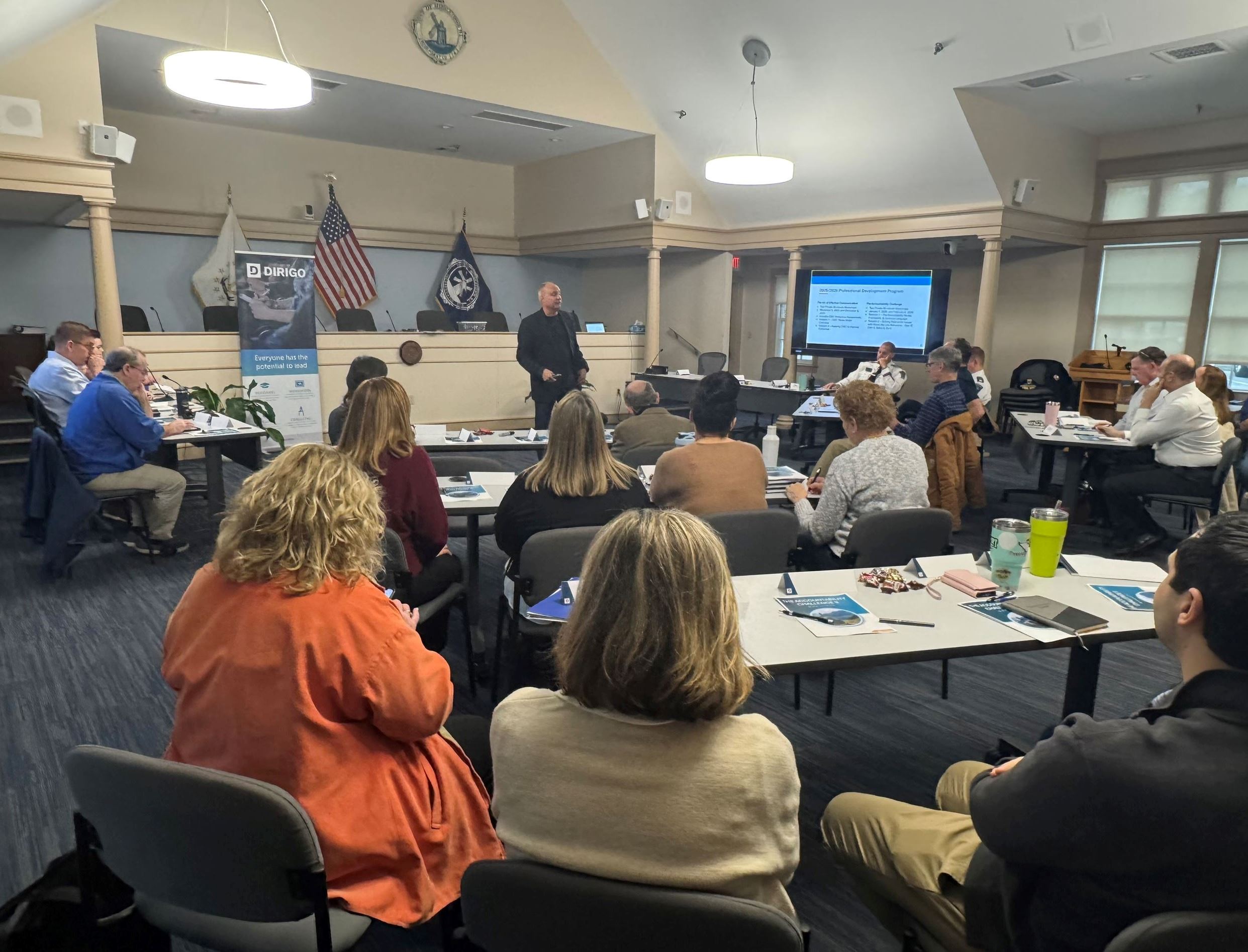 Rear Group Shot Left Of Dirigo Training For Town & School Leaders