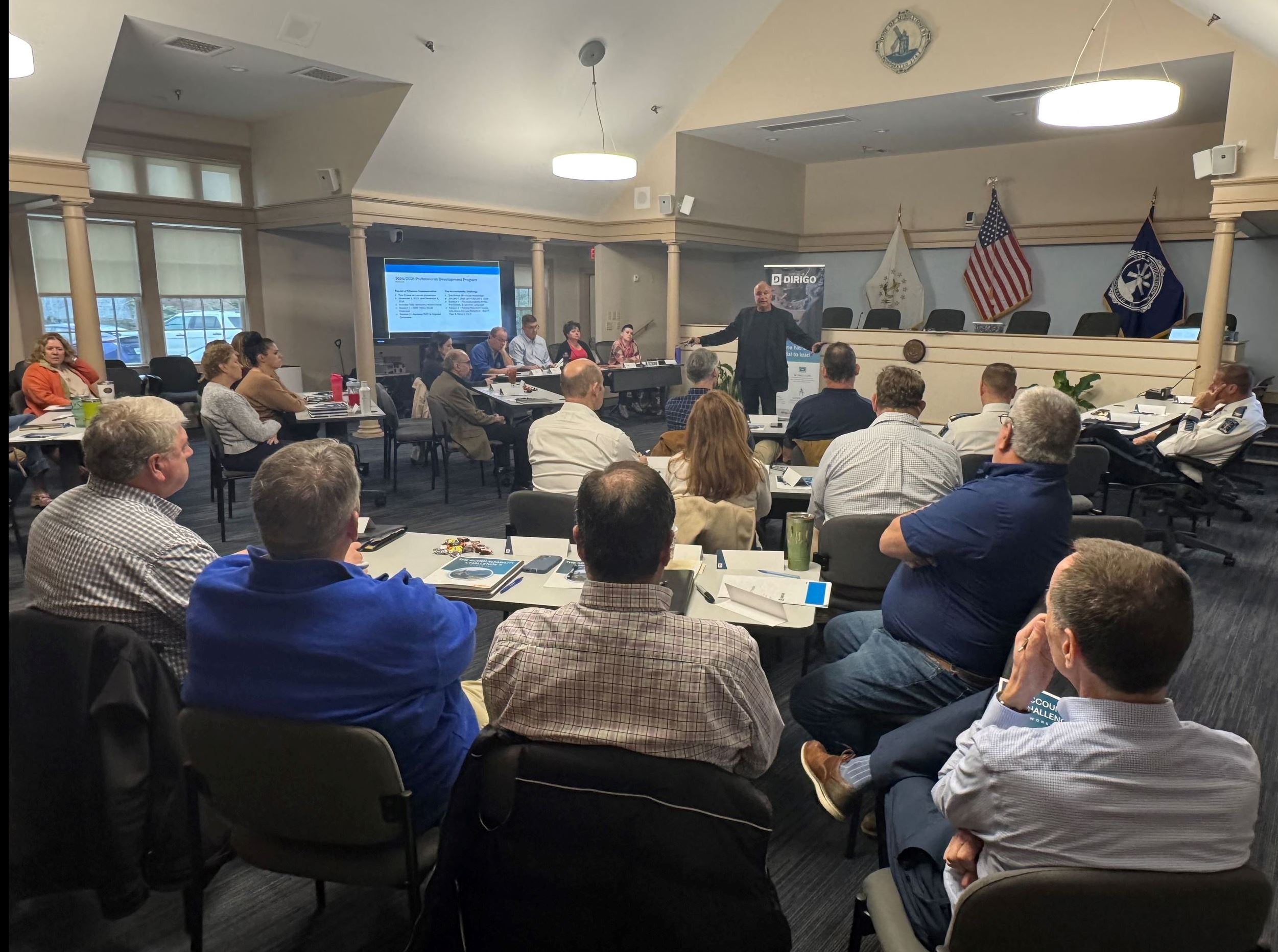 Rear Group Shot Right Of Dirigo Training For Town & School Leaders